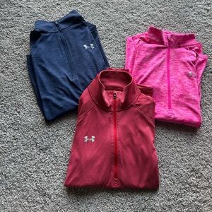 Bundle deal! Under Armour Women's 1/4 Zip long sleeve bundle. Size M